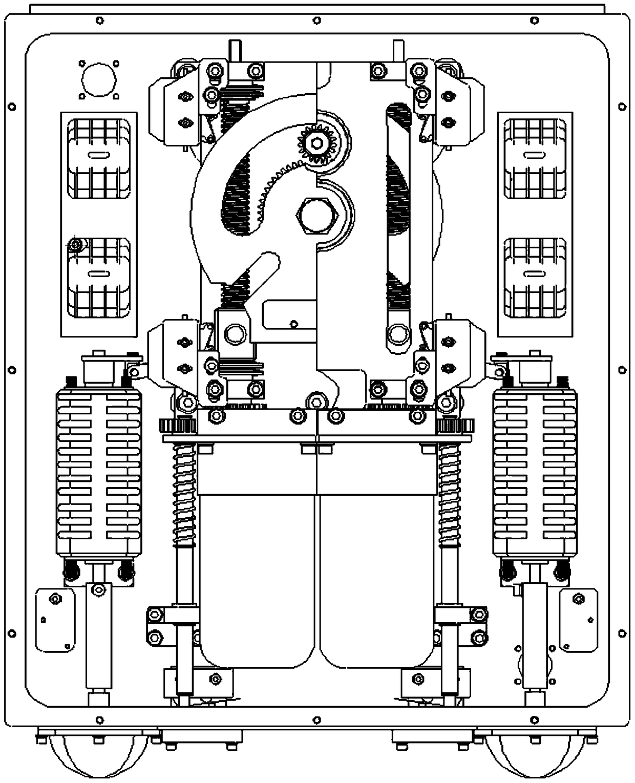 High-power single-motor three-position operating mechanism