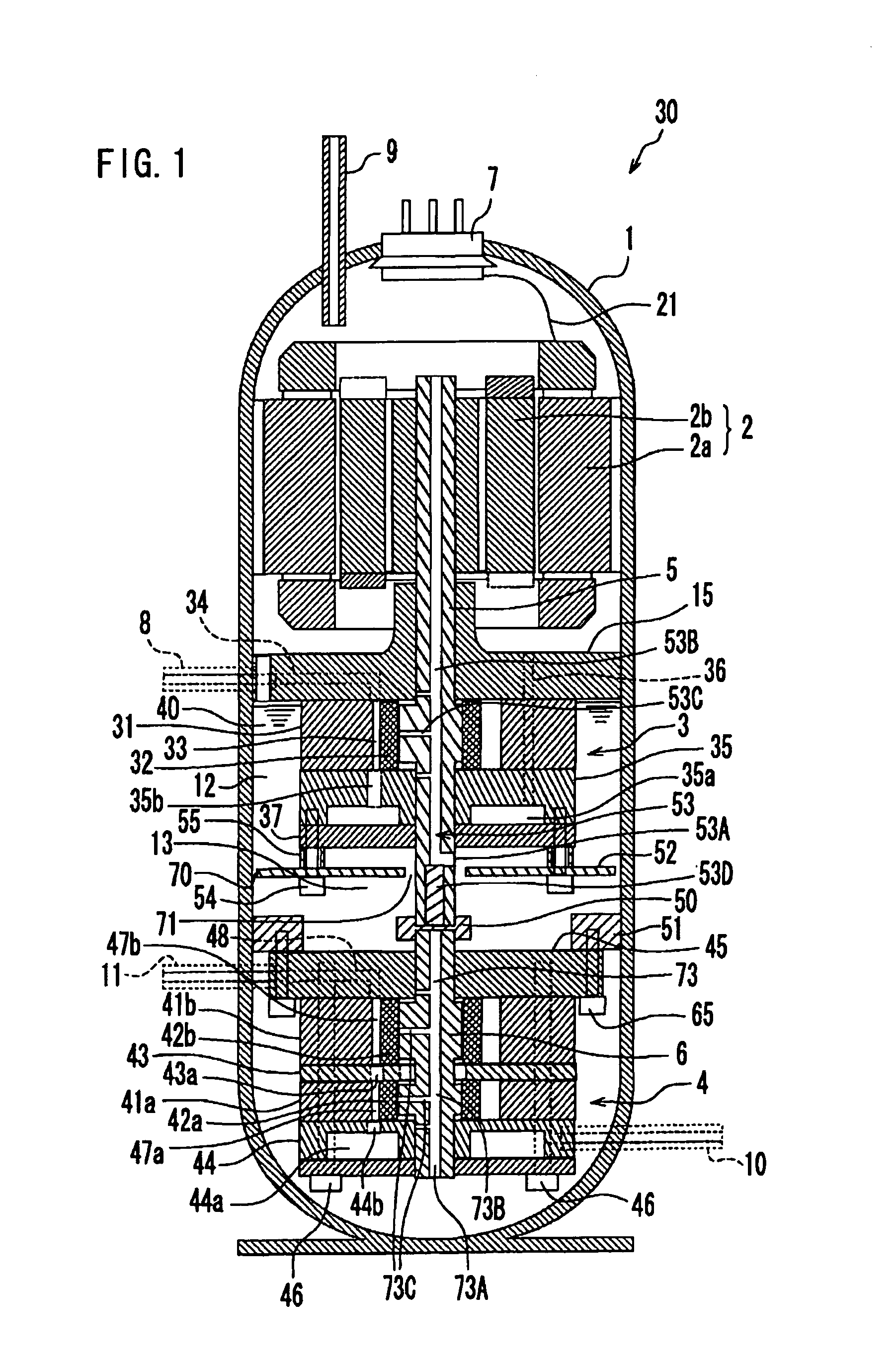 Expander-compressor unit and refrigeration cycle apparatus having the same