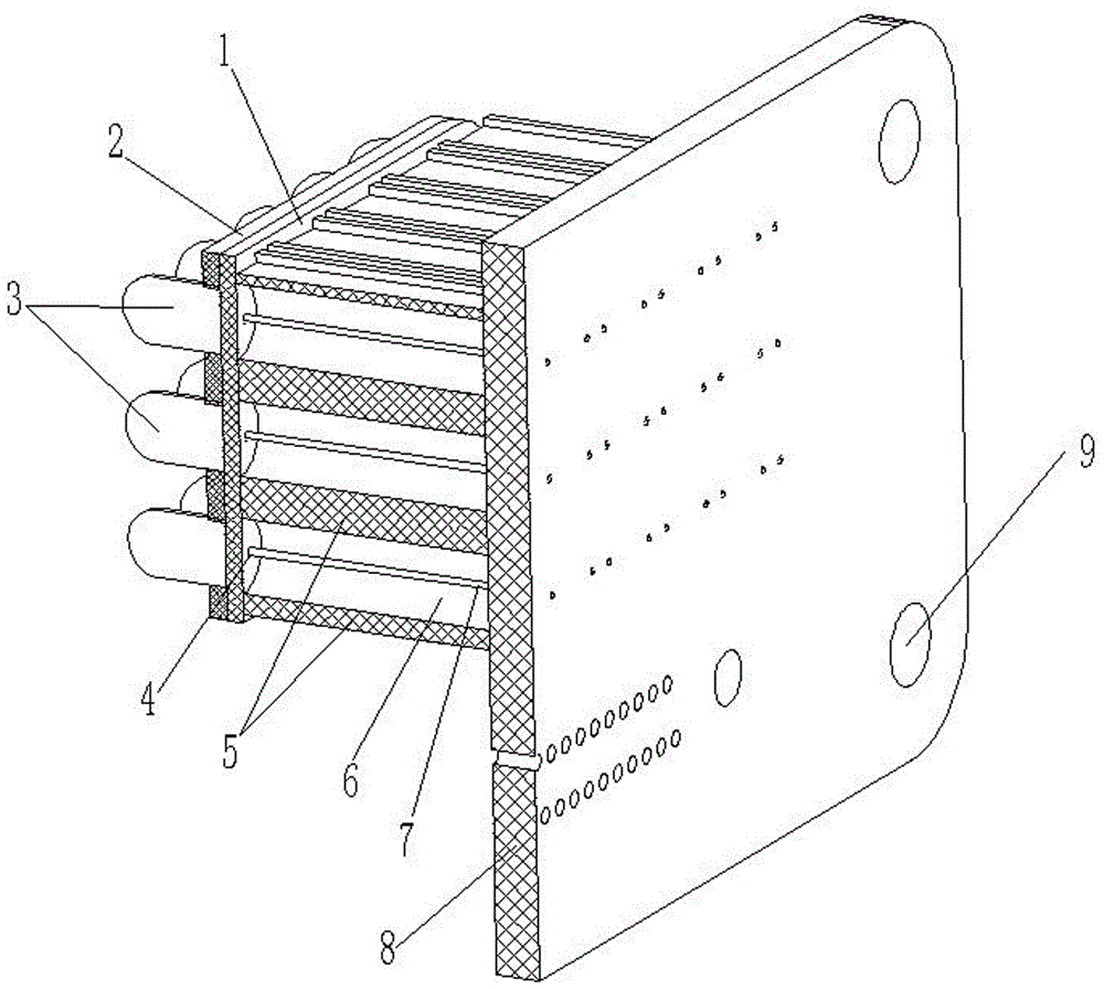 Indicator light installation structure and detection cabinet thereof