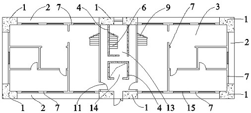 Partially-assembled sound insulation house and construction method