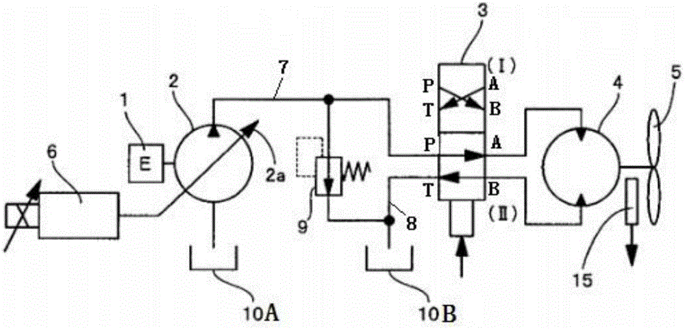 Driving device of cooling fan of engine