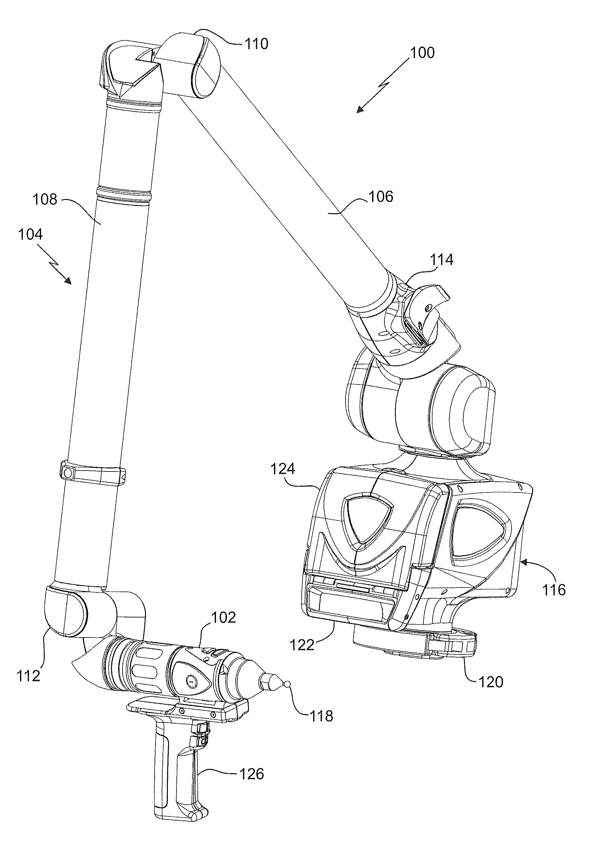 Counter balance for coordinate measurement device