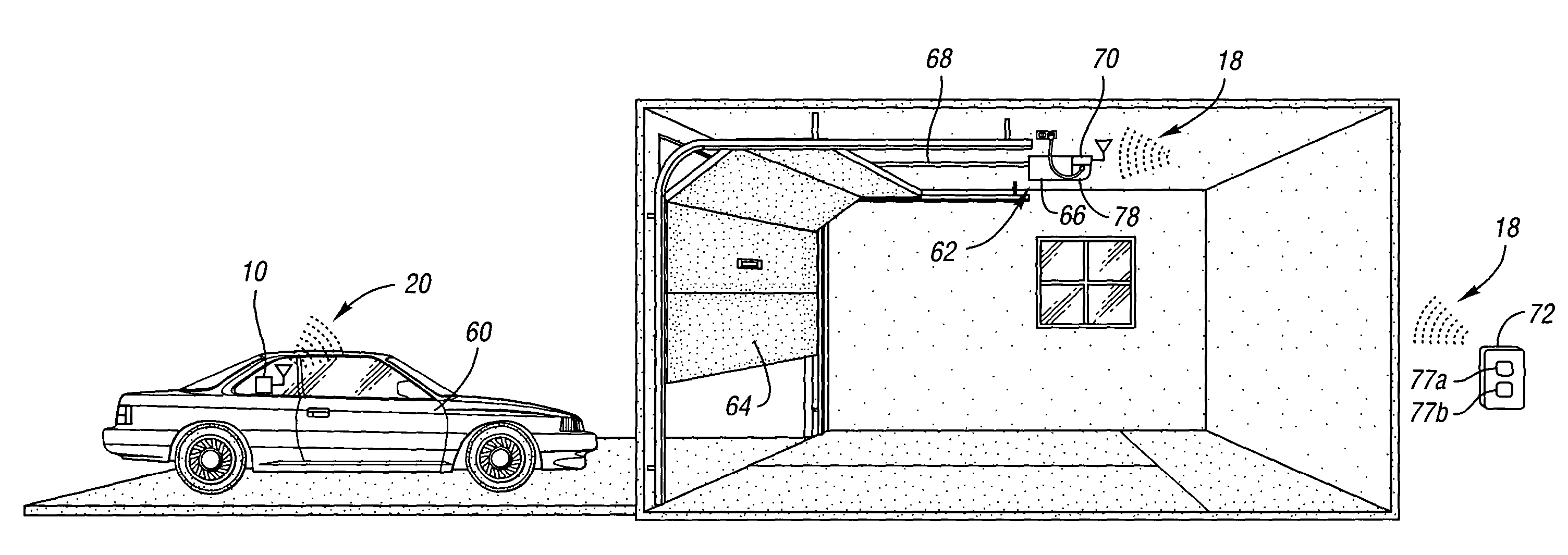 Universal vehicle based garage door opener control system and method