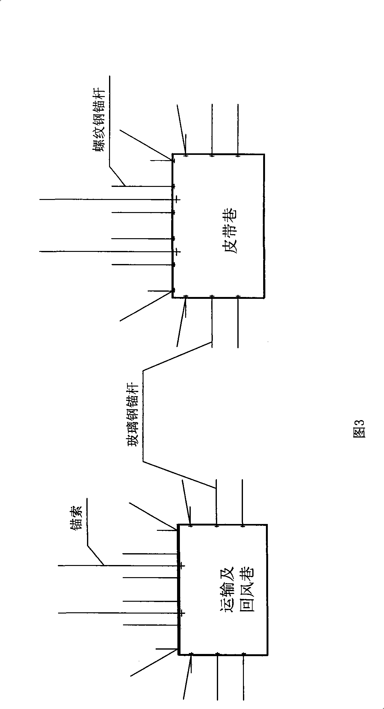 Method for underground chamber digging and laneway opening digging