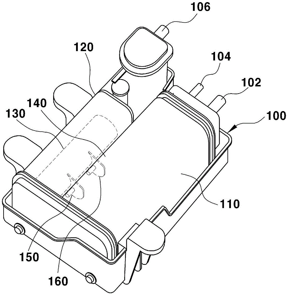 Canister apparatus for vehicle