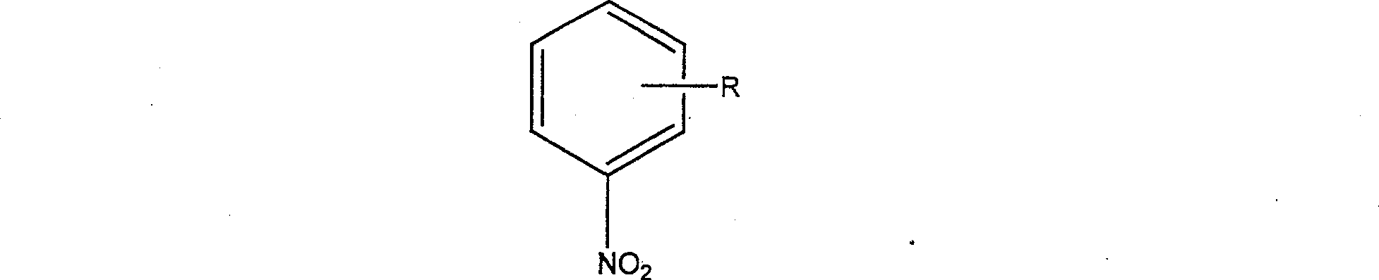 Degradation of nitrobenzol fomite with catalytic wetting shared oxidative method
