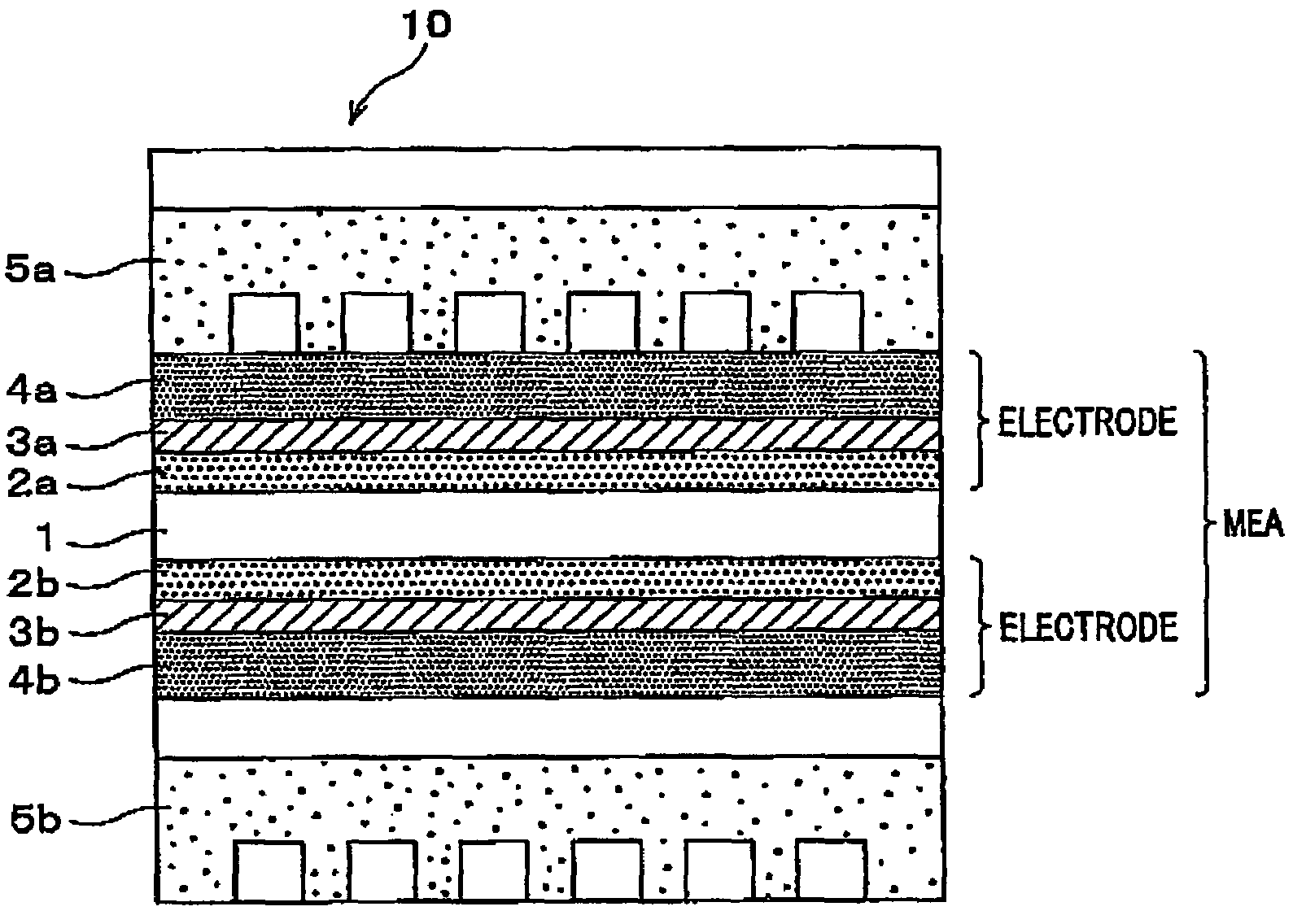 Electrode for solid polymer fuel cell