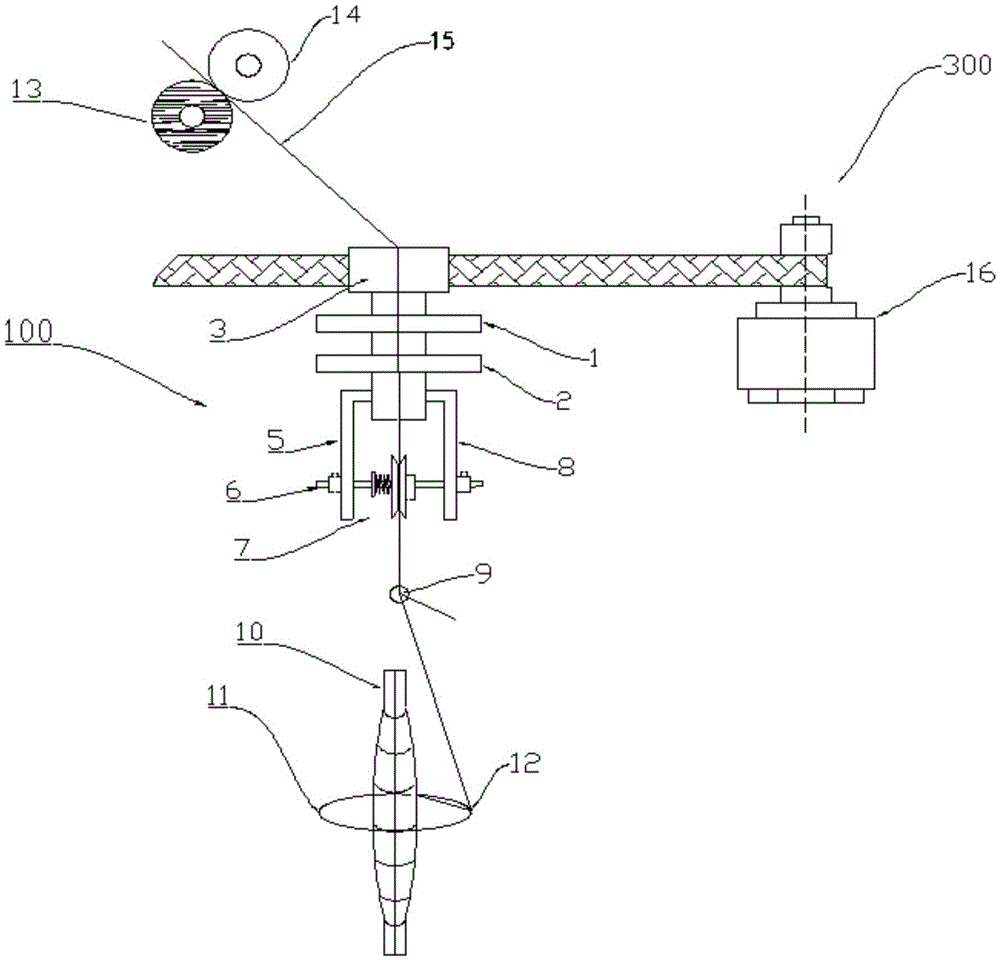 Clamping false twisting device