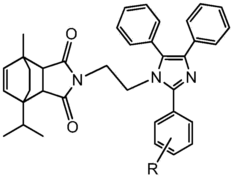 Synthesis method of N-aminoethyl terpinene maleimido imidazole derivative
