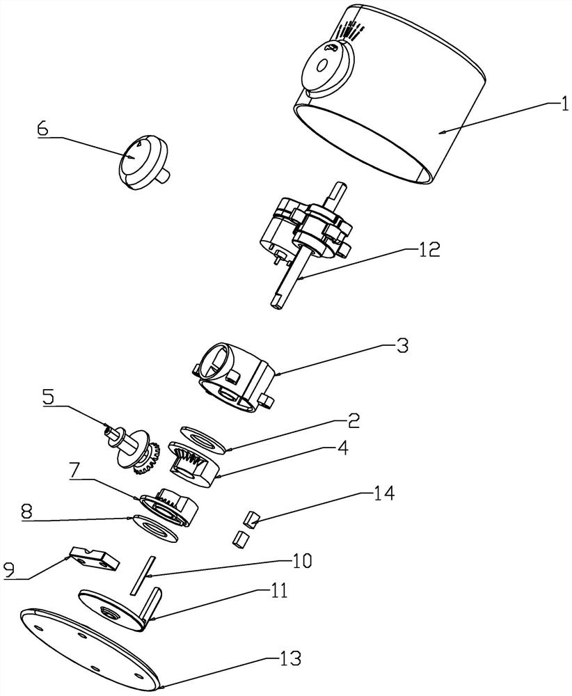 Motor driving device and swing device thereof