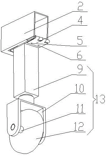 Wheel device capable of smoothly crossing obstacle
