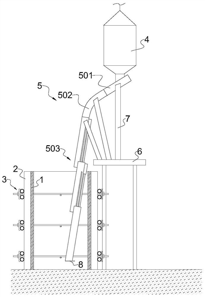 Construction method of concrete column