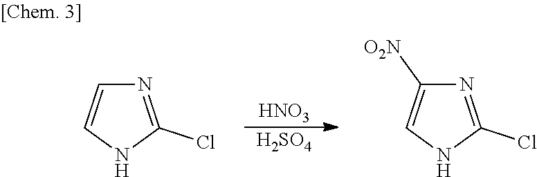 Process for production of 2-chloro-4-nitroimidazole derivatives