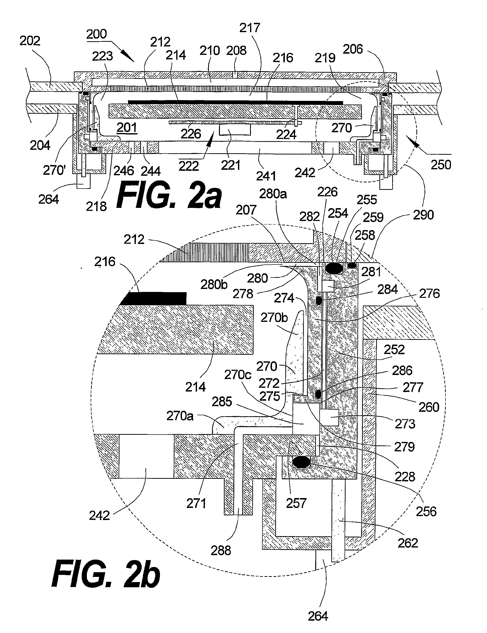 Perimeter partition-valve with protected seals and associated small size process chambers and multiple chamber systems