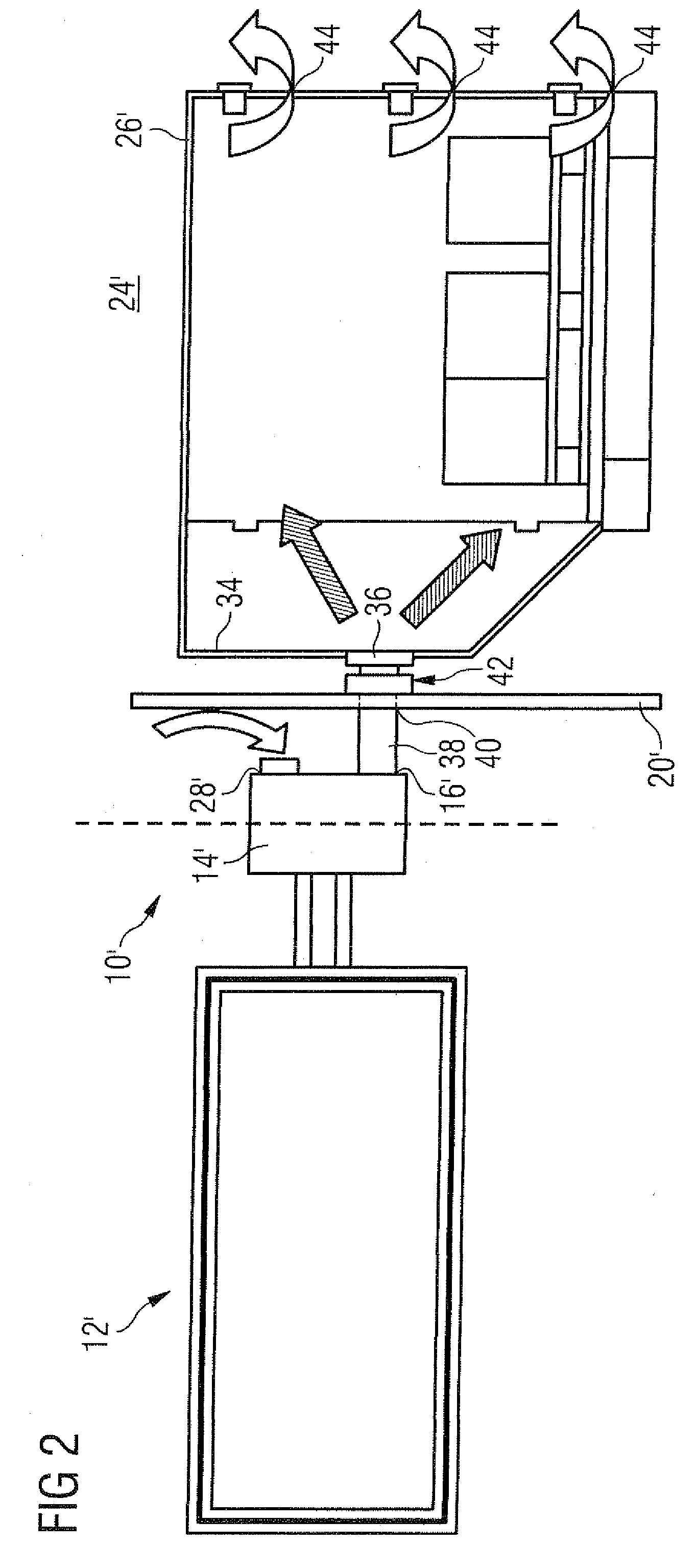 Cooling system and freight container