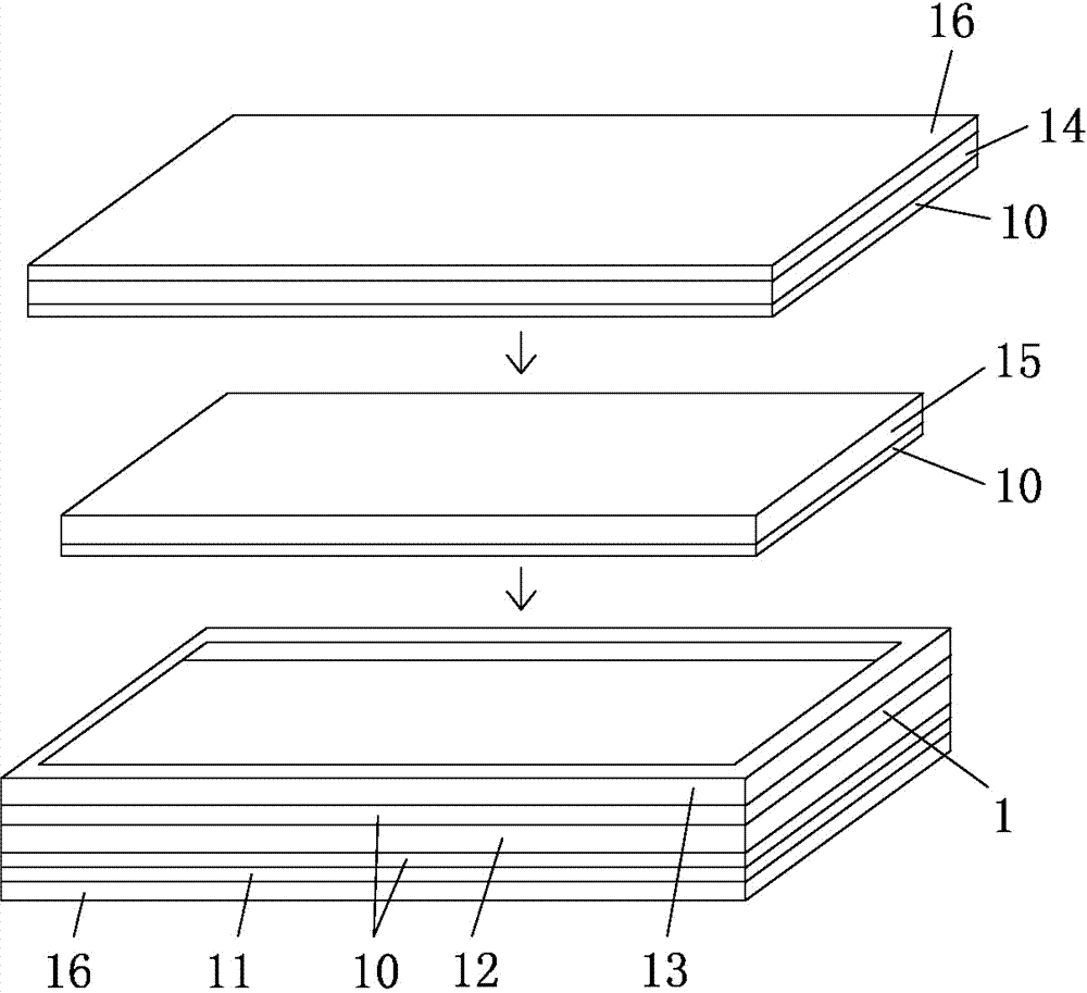 Fully-sealed touch control integrated liquid crystal screen and manufacturing process thereof