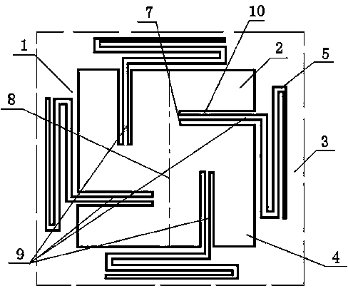Broadband electromagnetic band gap structure