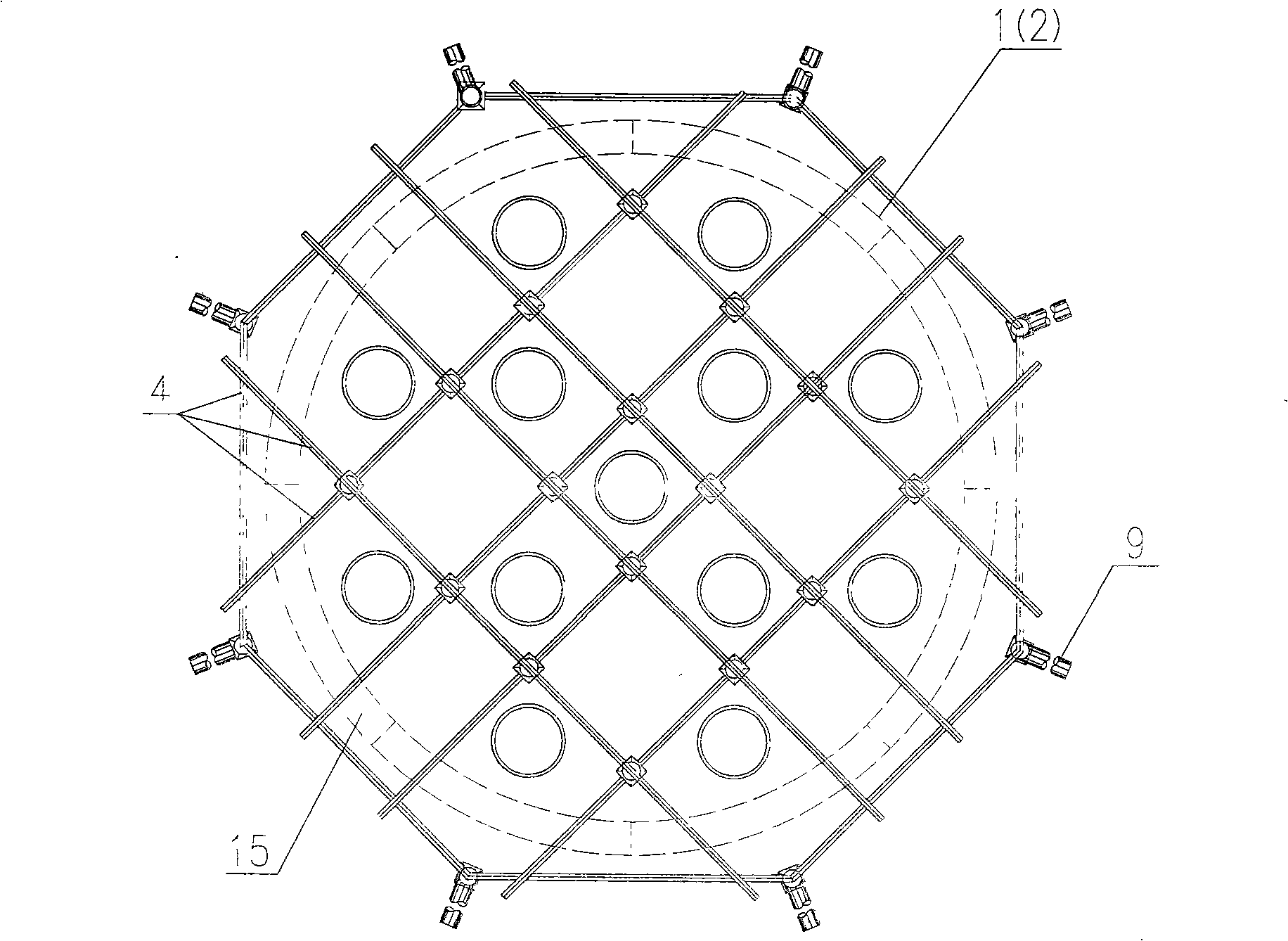 Asynchronous sinking construction method of separated steel cofferdam of large-scale bridge base