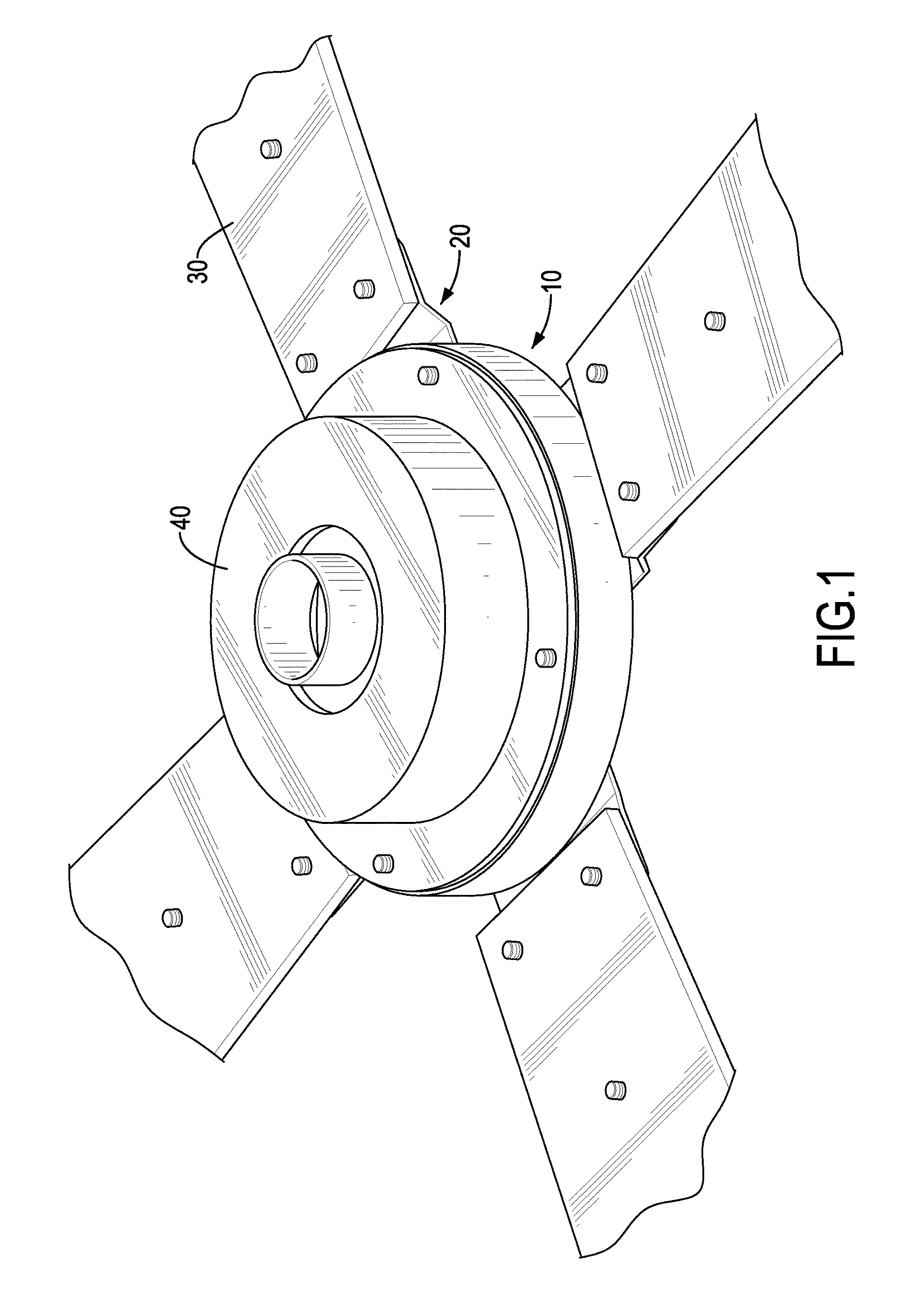 Connection Assembly For Fan Blades Of A Ceiling Fan