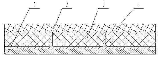 High-speed aircraft large-area interlayer heat protection and insulation structure and forming method thereof