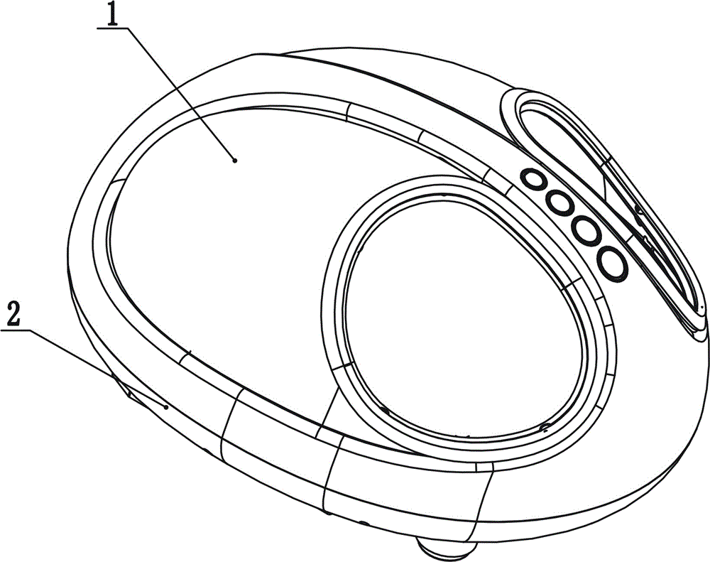 Massage mechanism for lower limb massager