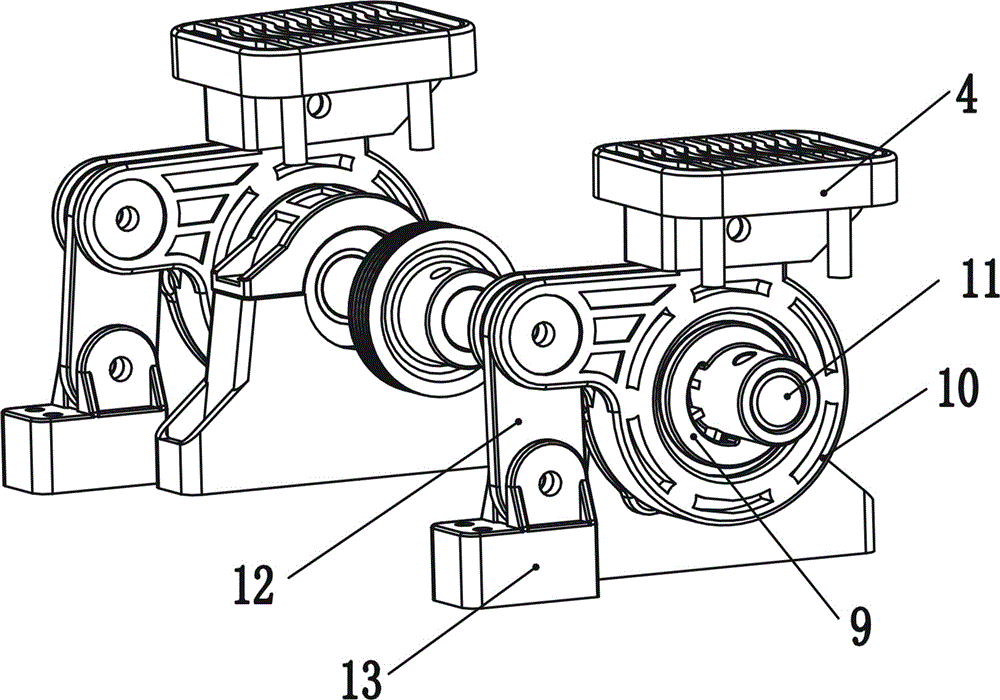 Massage mechanism for lower limb massager