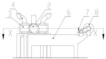 Multi-channel plastic extruding machine