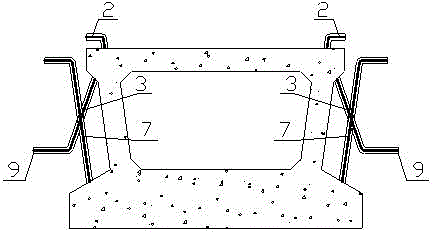 A hinged prefabricated hollow slab girder bridge hinged joint and its construction method