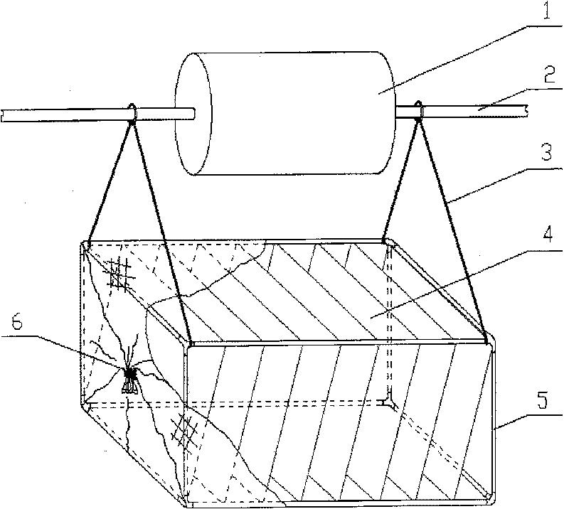 Separated cage device of raising sea cucumber
