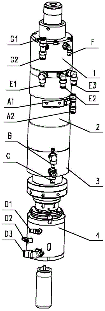 A pneumatic filling head applied to the sealing of aerosol valves