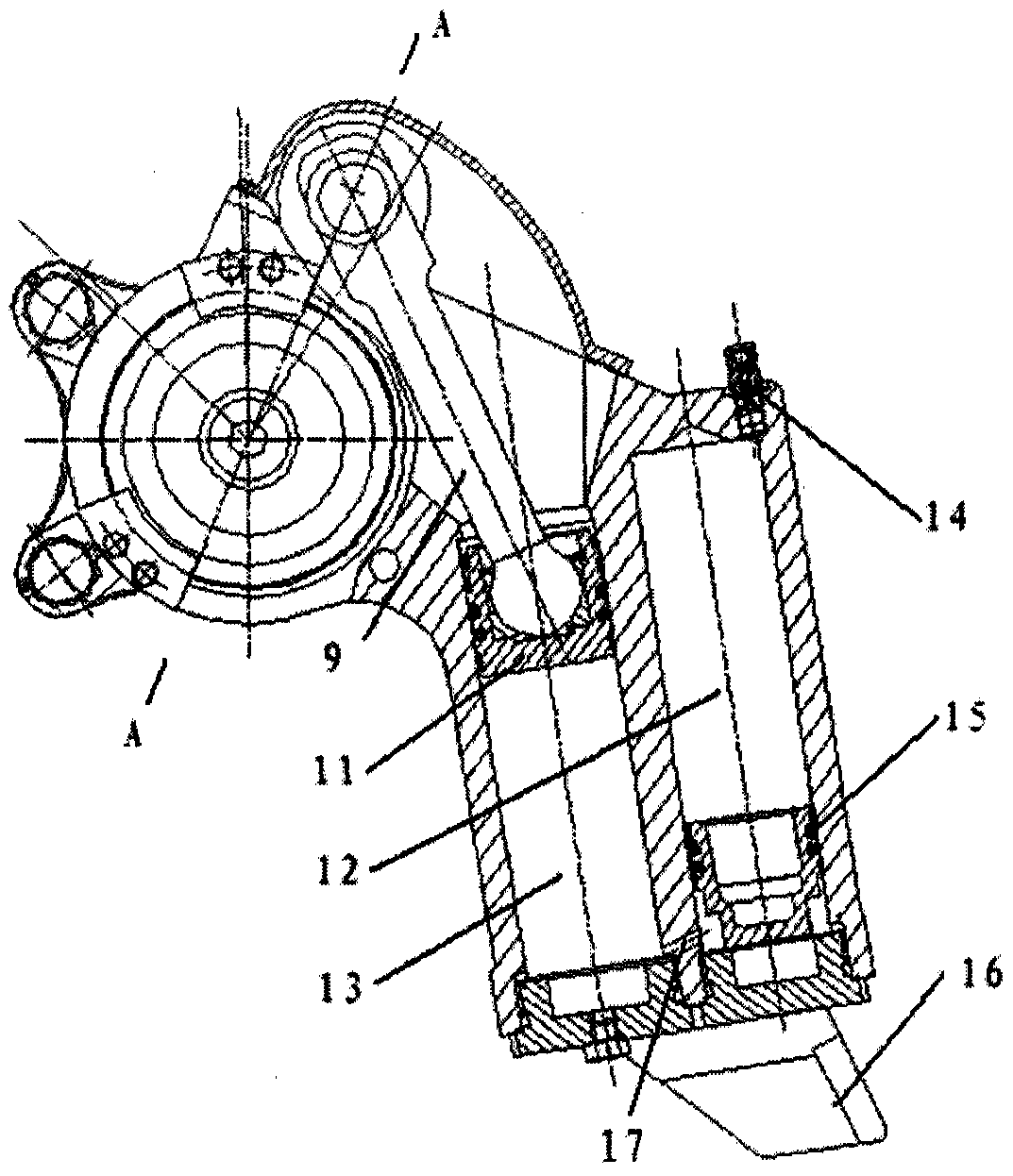 Composite Elbow Type Hydro-pneumatic Suspension