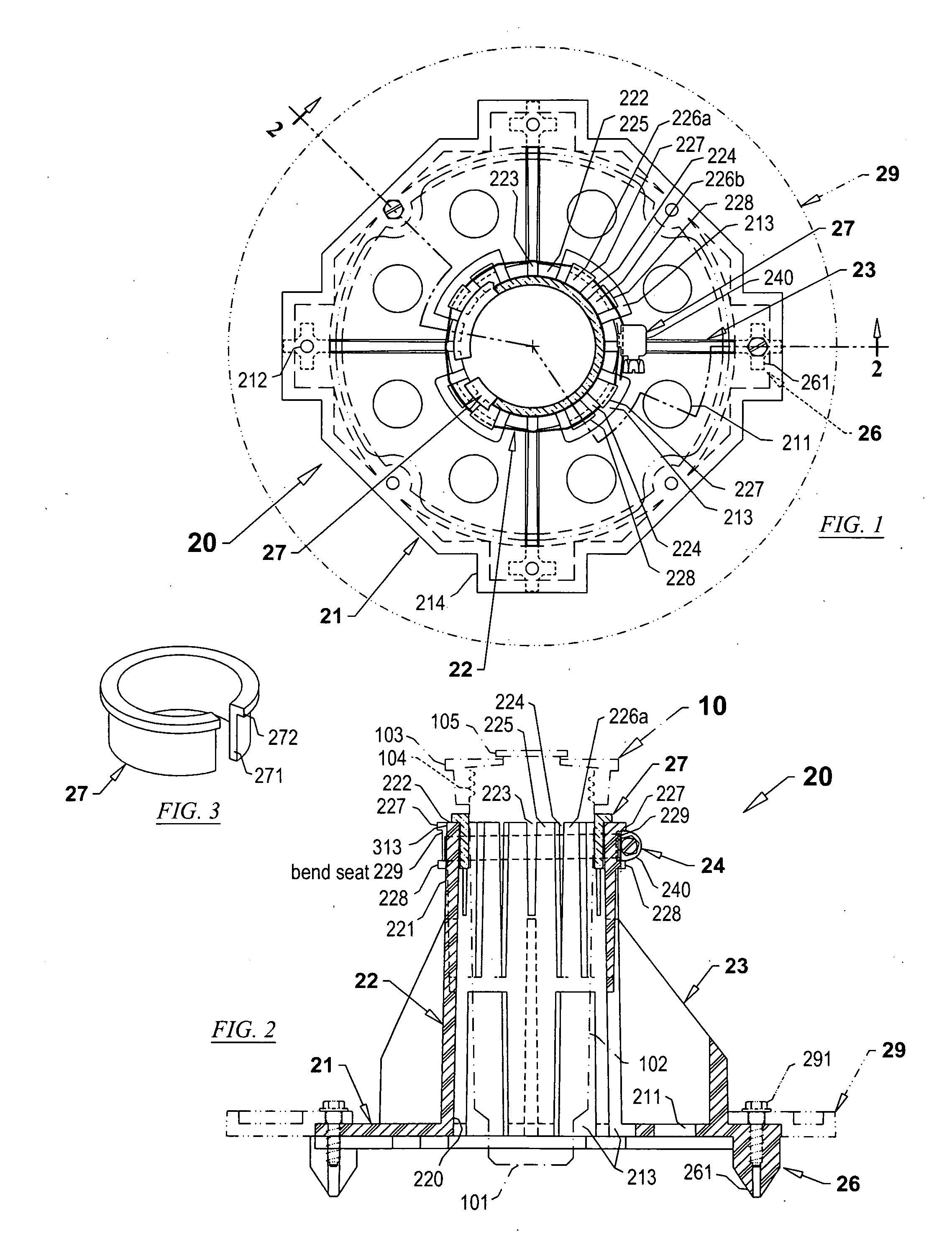 Device for supporting in-ground sprinkler heads