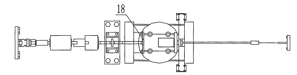 Cyclic test device for fatigue of aeroengine compressor blade