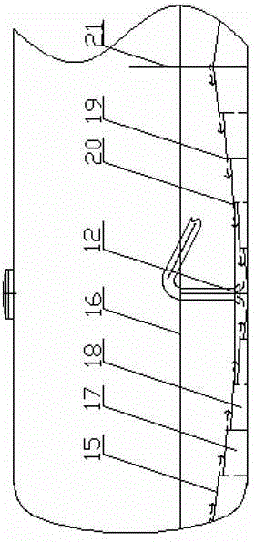 A powder material transport vehicle