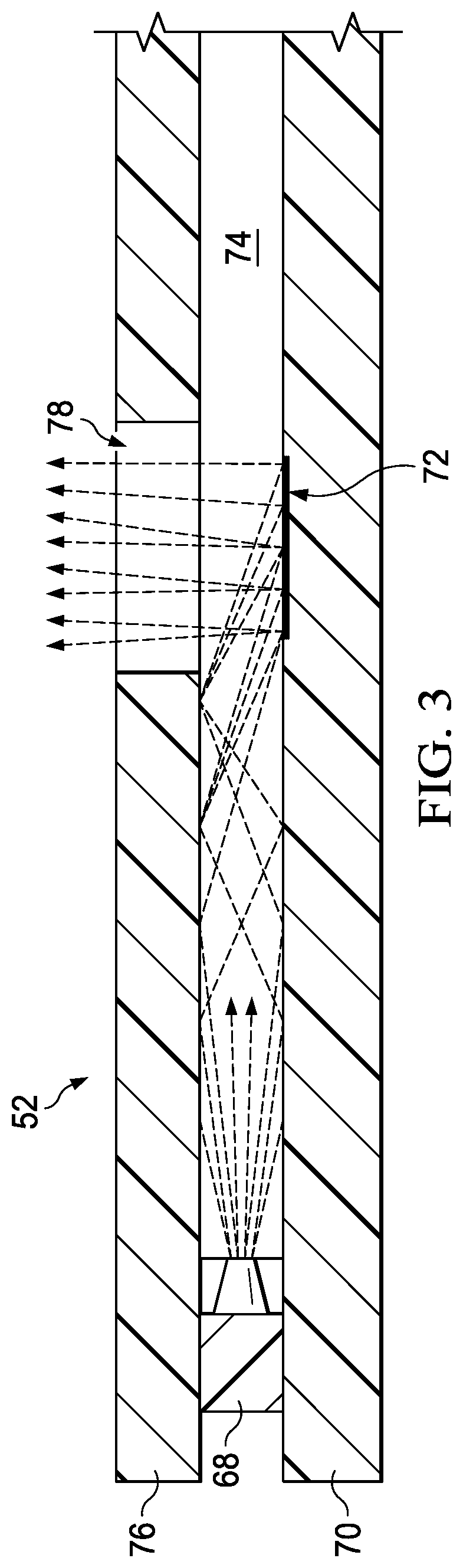 Information handling system keyboard discrete row illumination