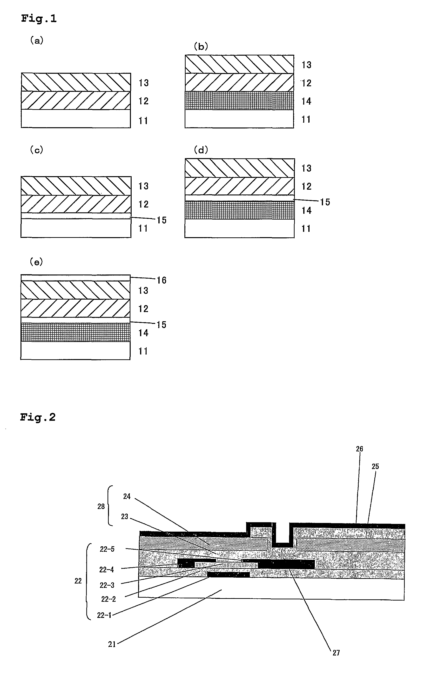 Process for producing a liquid crystal cell substrate having a TFT driver element, a liquid crystal cell substrate, and liquid crystal display device