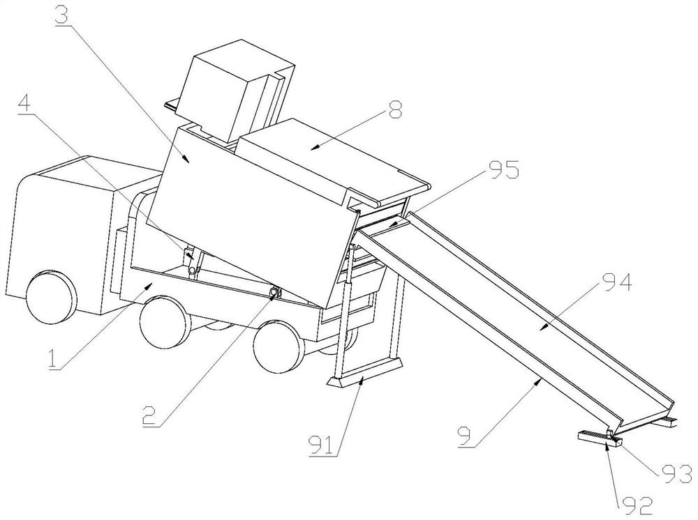 Dumper for sorting and transferring engineering ores