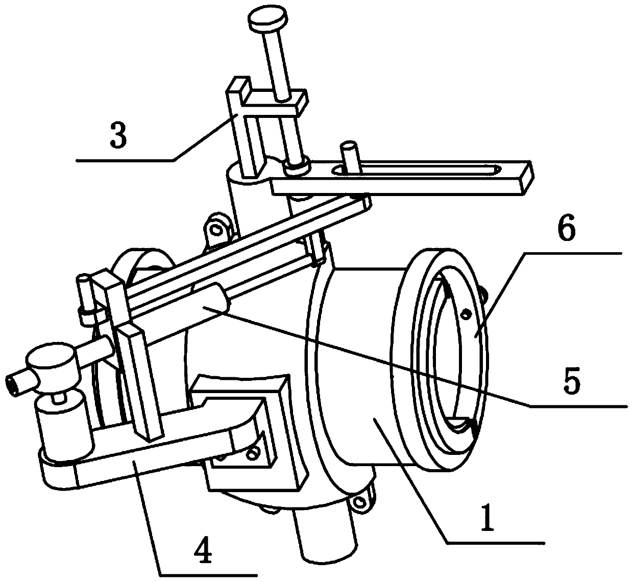 A pneumatic all-inclusive ball valve