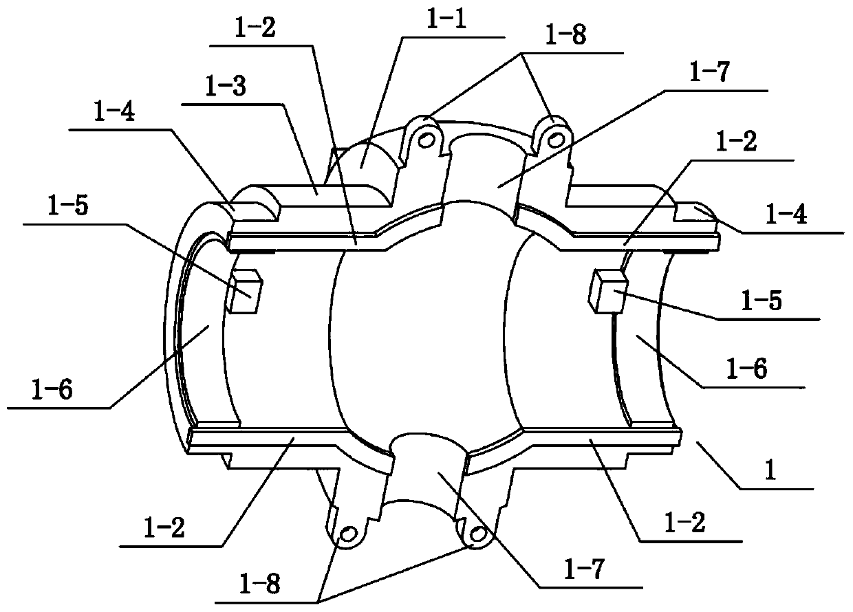 A pneumatic all-inclusive ball valve