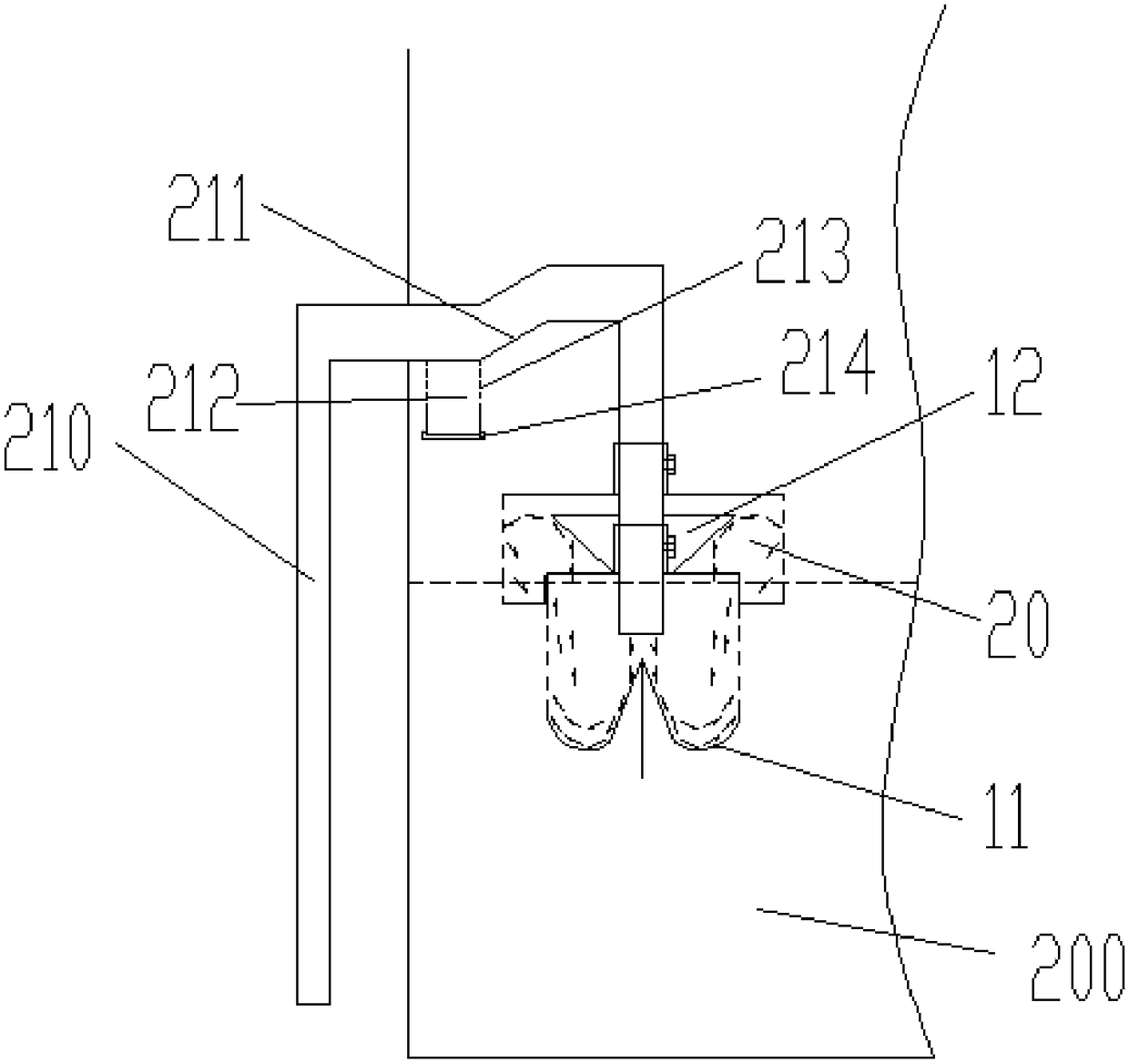 Impurity filtering structure