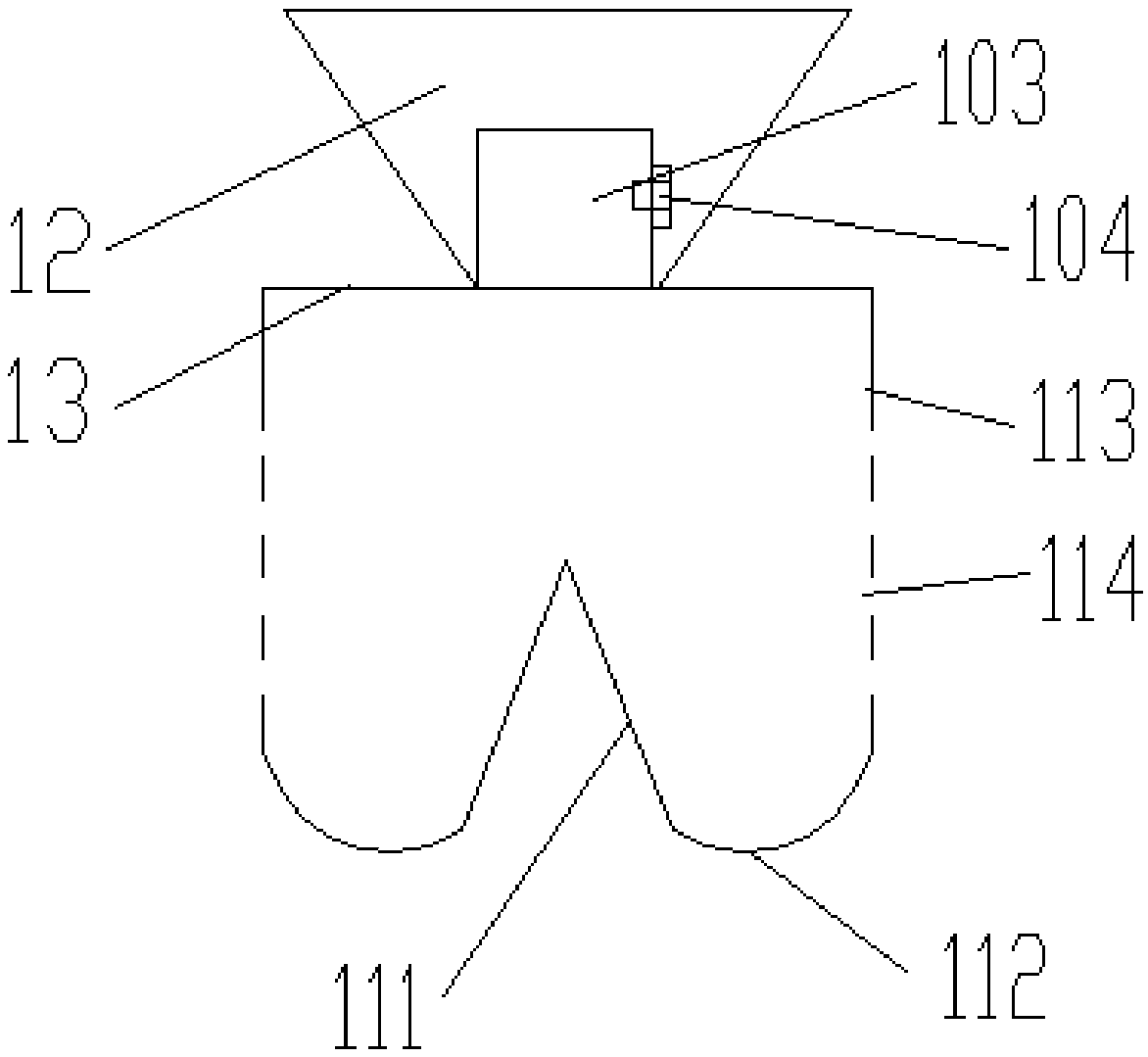 Impurity filtering structure