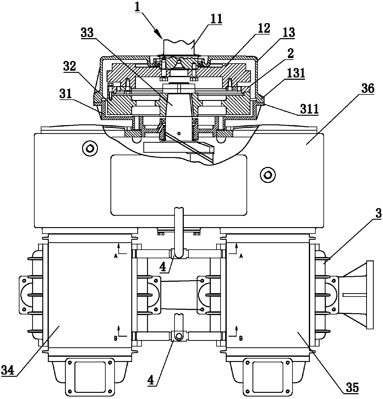 Direct-coupled air compressor unit