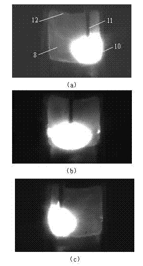 Narrow gap welding monitoring and welding line deviation detecting method based on infrared vision sensing