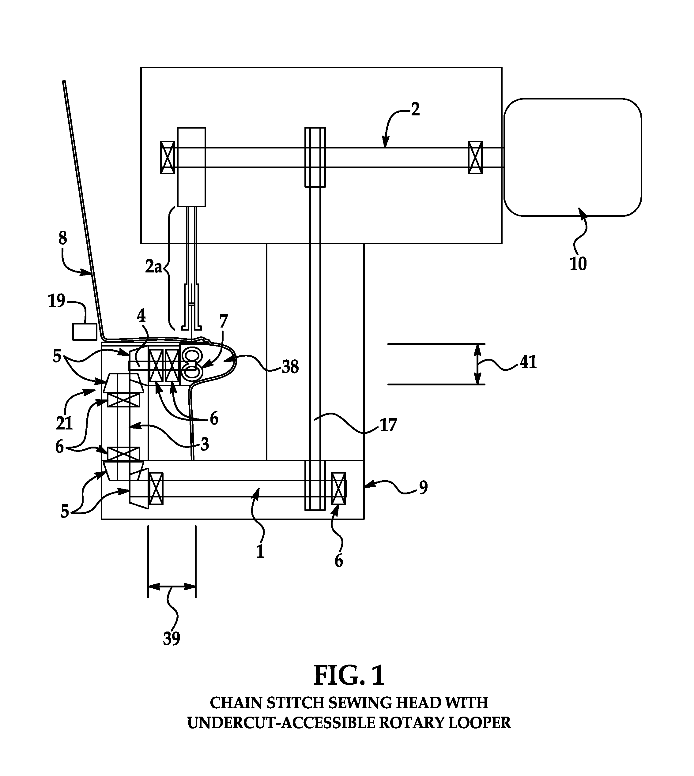 Apparatus for stitching vehicle interior components