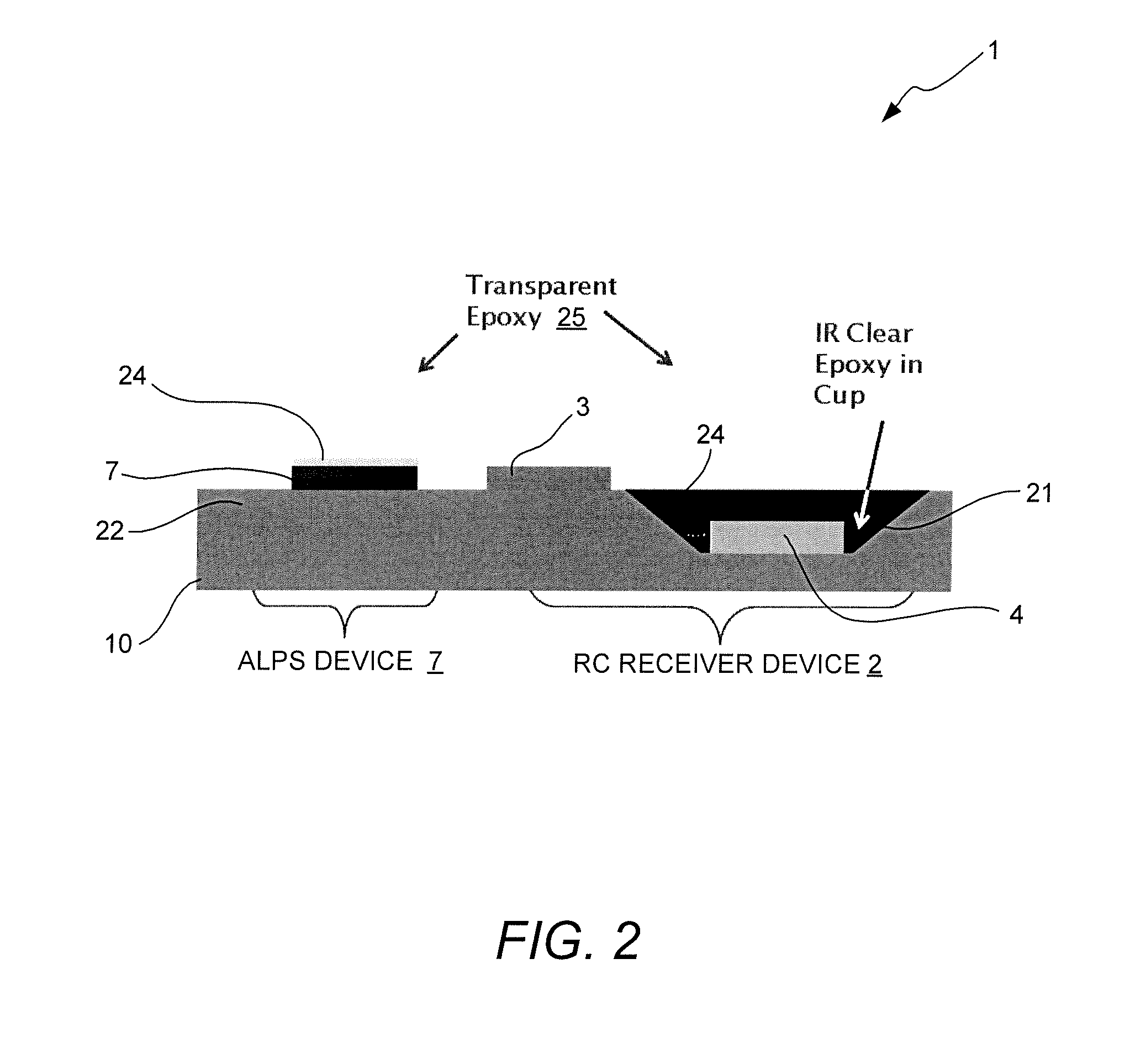 Remote control receiver device and ambient light photosensor device incorporated into a single composite assembly