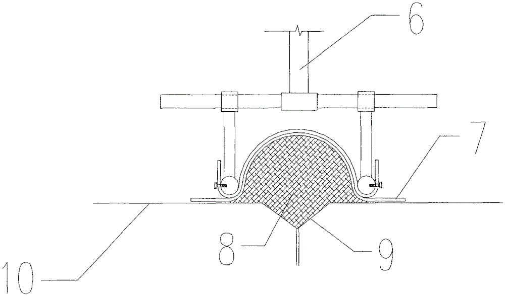 Concrete face rockfill dam face flexible packing former