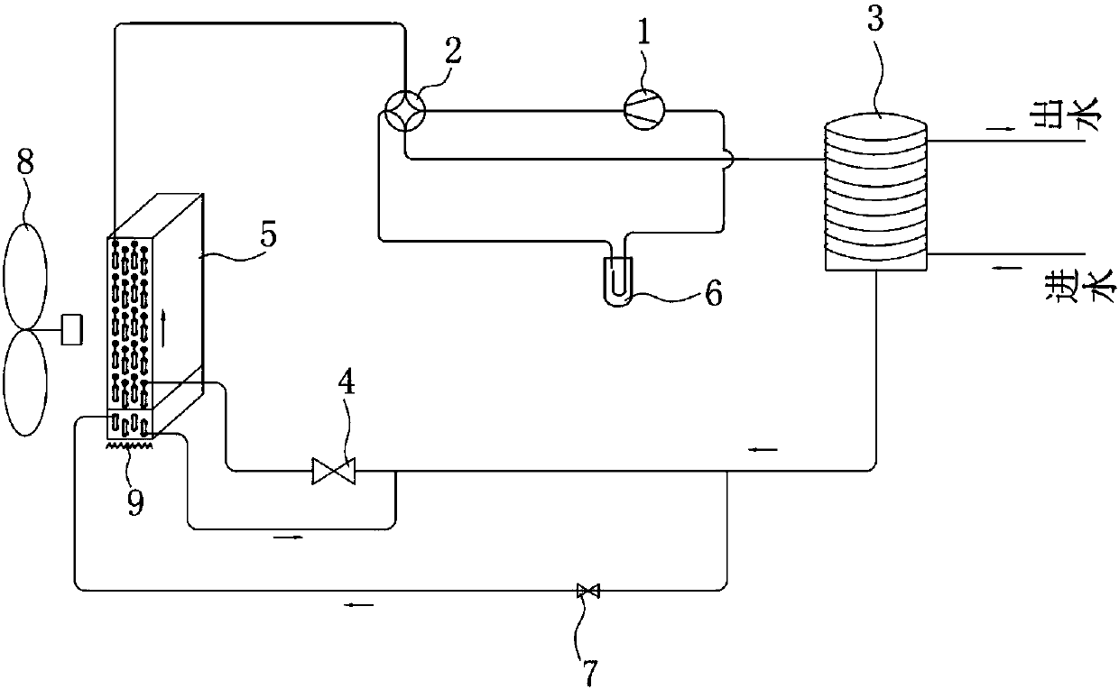 Air source heat pump water heater and defrosting method thereof