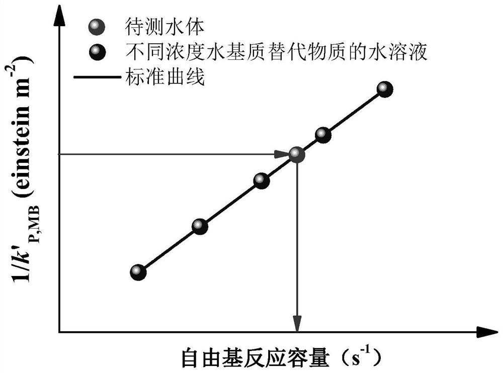 Method for predicting degradation rate of organic pollutants in actual water ultraviolet advanced oxidation process