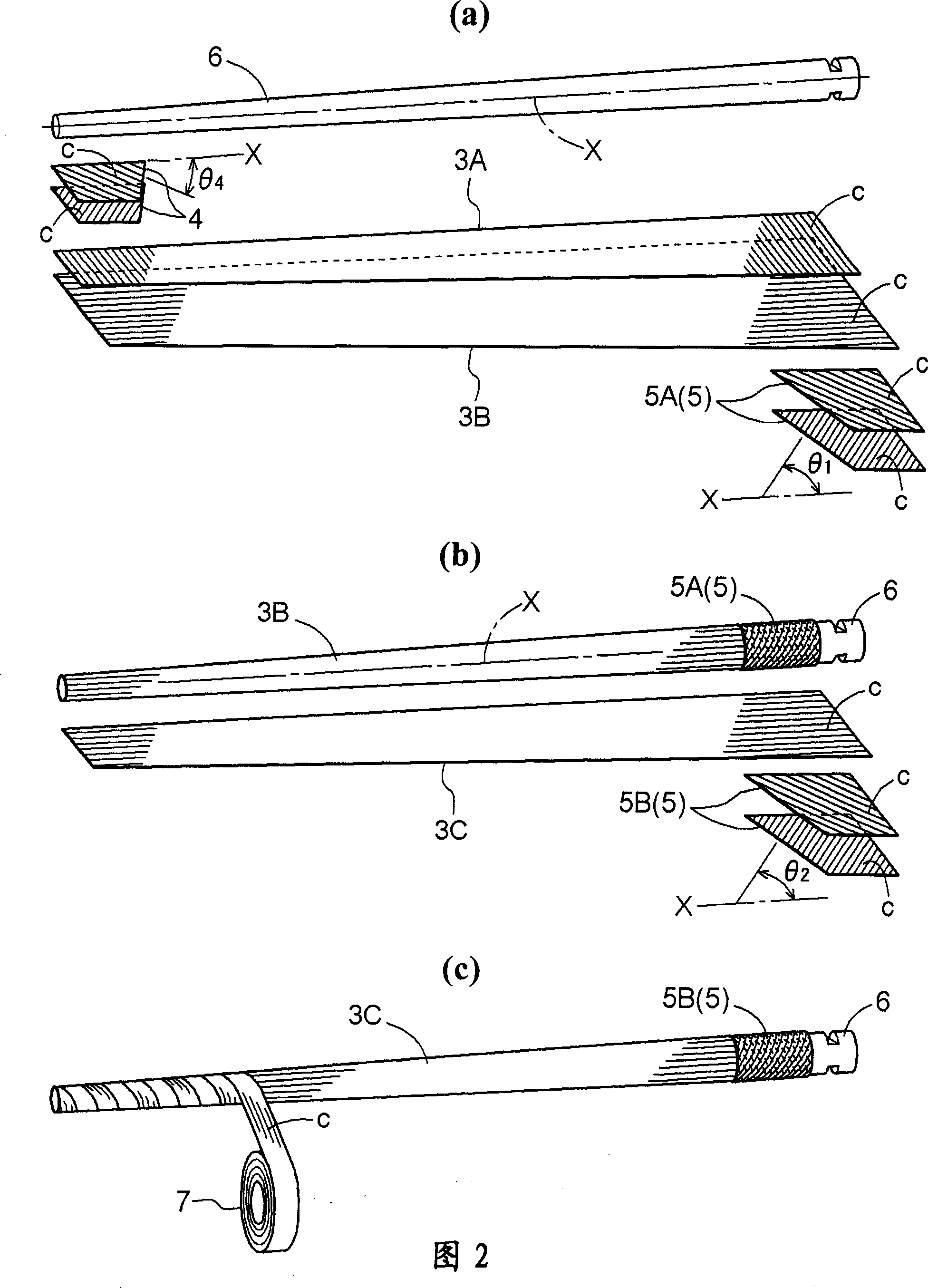 Rod of fishing pole and method for manufacturing same