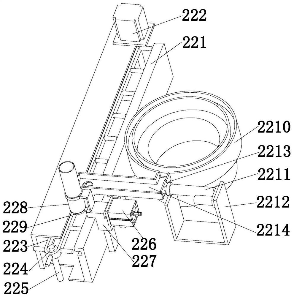 Feeding and assembling device of optical door mirror automatic production line